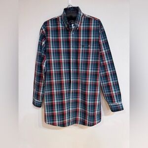 Wrangler Men's Plaid Shirt - Red, Blue, White George Strait Collection Tall 2XLT